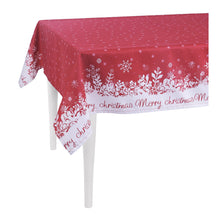 Load image into Gallery viewer, 55&quot; Merry Christmas Printed Square Tablecloth in Red