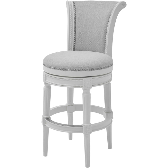 Modern Farmhouse White Swivel Bar Stool