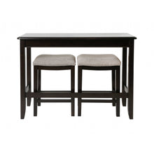 Load image into Gallery viewer, Perfecto Espresso Finish Sofa table with Two Bar Stools