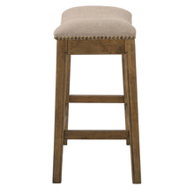 Load image into Gallery viewer, Counter Height Saddle Style Cream Stool