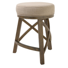 Load image into Gallery viewer, Counter Height Cream Modern Round Three Leg Stool