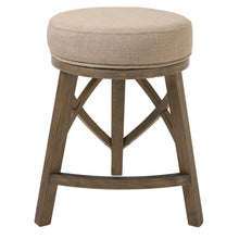 Load image into Gallery viewer, Counter Height Cream Modern Round Three Leg Stool