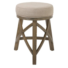 Load image into Gallery viewer, Counter Height Cream Modern Round Three Leg Stool