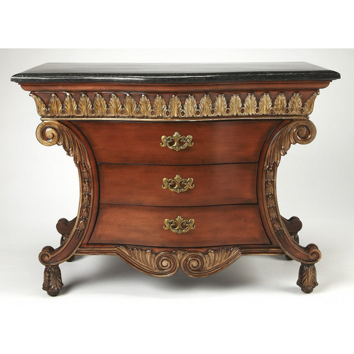 Traditional Style Carved Desk