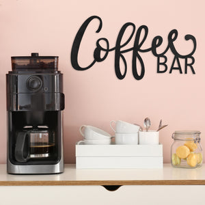 Coffee Bar Metal Wall Sign