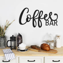 Load image into Gallery viewer, Coffee Bar Metal Wall Sign