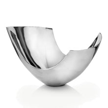 Load image into Gallery viewer, Silver Aluminum Abstract Tray Dish Centerpiece Bowl