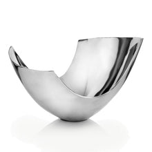 Load image into Gallery viewer, Silver Aluminum Abstract Tray Dish Centerpiece Bowl