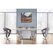 Load image into Gallery viewer, White tone with Pedestal style base Dining Table