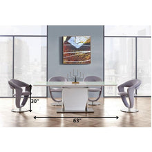 Load image into Gallery viewer, White tone with Pedestal style base Dining Table