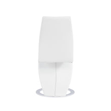 Load image into Gallery viewer, Set of 2 White Z Shape design Dining Chairs with Horse Shoe Shape Base