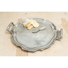 Load image into Gallery viewer, Vintage Look Baroque Silver Handled Tray