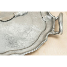 Load image into Gallery viewer, Vintage Look Baroque Silver Handled Tray