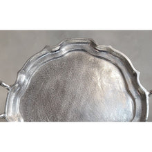 Load image into Gallery viewer, Vintage Look Baroque Silver Handled Tray