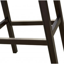 Load image into Gallery viewer, 30&quot; Espresso and Red Saddle Style Counter Height Bar Stool