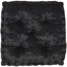 Load image into Gallery viewer, 24&quot; Black Silky Soft Velvet Throw Pillow