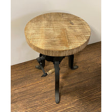 Load image into Gallery viewer, Industrial Adjustable Rustic Crank Stool