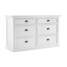 Load image into Gallery viewer, Modern Farmhouse White Six Drawer Dresser