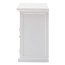 Load image into Gallery viewer, White Modern Farmhouse Large Accent Cabinet with Baskets