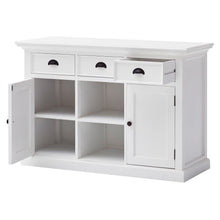 Load image into Gallery viewer, White Modern Farmhouse Large Accent Cabinet with Baskets