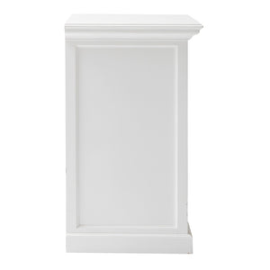 Modern Farmhouse White Medium Accent Cabinet with Baskets