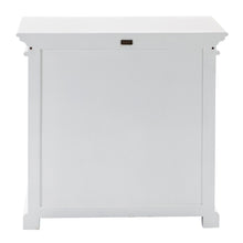 Load image into Gallery viewer, Modern Farm White Glass Door Accent Cabinet