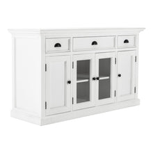 Load image into Gallery viewer, White Accent Cabinet with Glass Doors