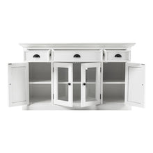 Load image into Gallery viewer, White Accent Cabinet with Glass Doors