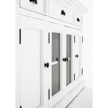 Load image into Gallery viewer, White Accent Cabinet with Glass Doors