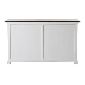 Modern Farmhouse Brown and White Buffet Server
