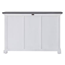 Load image into Gallery viewer, Modern Farmhouse Black and White Large Accent Cabinet