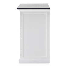 Load image into Gallery viewer, Modern Farmhouse Black and White Large Accent Cabinet