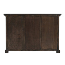 Load image into Gallery viewer, Modern Farmhouse Espresso Wash Large Accent Cabinet with Baskets