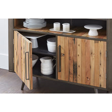 Load image into Gallery viewer, Modern Rustic Double Decker Accent Cabinet
