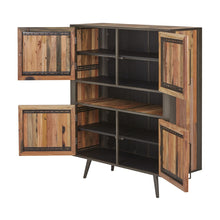 Load image into Gallery viewer, Modern Rustic Double Decker Accent Cabinet