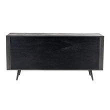 Load image into Gallery viewer, Black Iron Frame Cabinet with Mesh Doors and Drawers