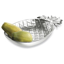 Load image into Gallery viewer, Silver Tropical Pineapple Shaped Serving Bowl