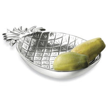 Load image into Gallery viewer, Silver Tropical Pineapple Shaped Serving Bowl
