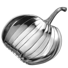 Load image into Gallery viewer, Shiny Silver Pumpkin Serving Dish