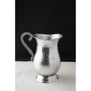 Hand Hammered Stainless Steel Pitcher
