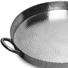 Load image into Gallery viewer, Hammered Round Scallop Serving Tray