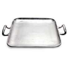 Load image into Gallery viewer, Silver Square Shaped Metal Tray