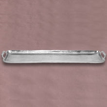 Load image into Gallery viewer, Silver Polished Long Serving Tray