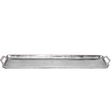 Load image into Gallery viewer, Silver Polished Long Serving Tray