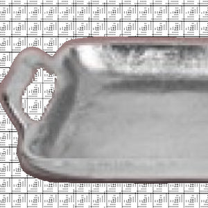 Silver Polished Long Serving Tray