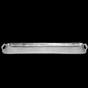 Silver Polished Long Serving Tray