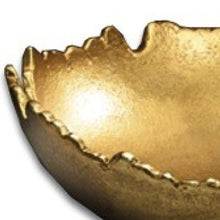 Load image into Gallery viewer, Golden Abstract Torn Texture Serving Bowl