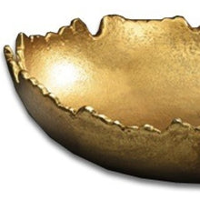 Load image into Gallery viewer, Golden Abstract Torn Texture Serving Bowl