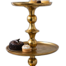 Load image into Gallery viewer, Gold Decorative Three Tier Stand