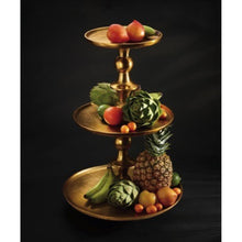 Load image into Gallery viewer, Gold Decorative Three Tier Stand